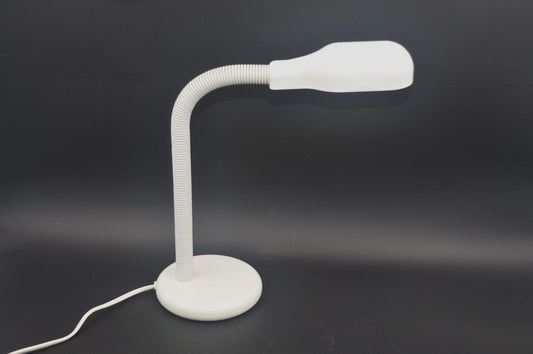 Vintage Happy Light Type 40050 Design Lampe mit Schwanenhals – 1980s holländische Mid-Century Space-Age Designlampe / Schwanenhalslampe