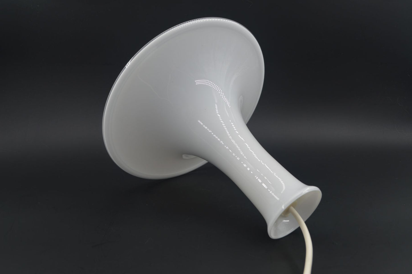 Royal Copenhagen Mandarin Pendel Designlampen – Michael Band für Holmegaard Designlampe 1980s Design Opalglas Hängelampe – dänischer Mid-Century Designklassiker