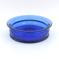 Mid-Century Michael Bang für Holmegaard Danmark Amfora blaue Opalglas Schale 1990s Danish Design