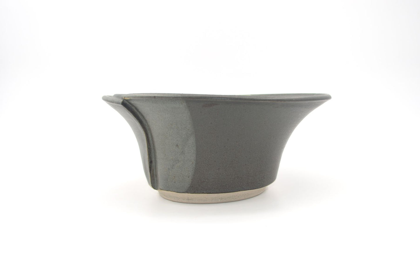Große modernistische Aage Würtz Denmark Studiokeramik Schale – 1980s dänische moderne Mid-Century Kunstkeramik – handgearbeitete Keramikschale