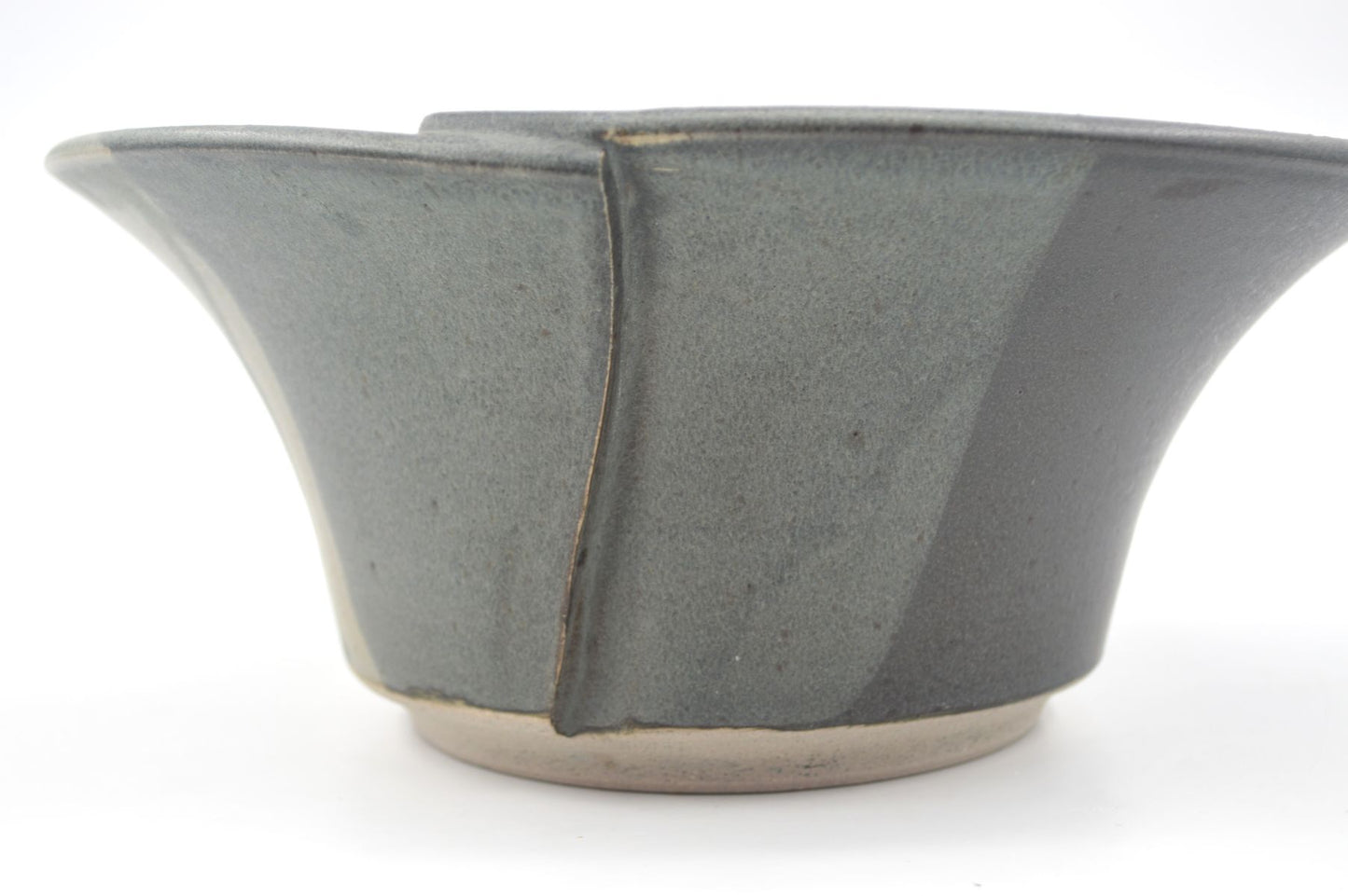 Große modernistische Aage Würtz Denmark Studiokeramik Schale – 1980s dänische moderne Mid-Century Kunstkeramik – handgearbeitete Keramikschale