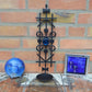 Mid-Century Dantoft Denmark Danish Modern Metall Wandskulptur Kerzenhalter 1960s Design