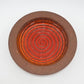 Große Vintage Michael Andersen Bornholm Keramik Schale 6140-3 handgearbeitete Studiokeramik mit roter Fat-Lava Glasur MCM Design 1960s Danish Modern Kunstkeramik