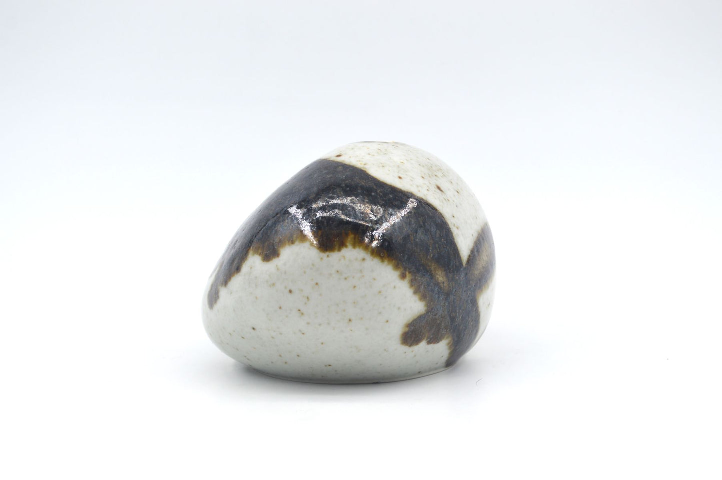 Organische Peter Guggenbühler Mid-Century Studiokeramik Ikebana Vase 1960s WGP westdeutsche Kunstkeramik MCM Fat-Lava Glasur