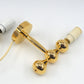 Seltene Vintage Design Asmussen Danmark 24 Karat vergoldete Designlampen Hugo Asmussen Design 1970s dänische Designklassiker – dänische Design Wandlampen