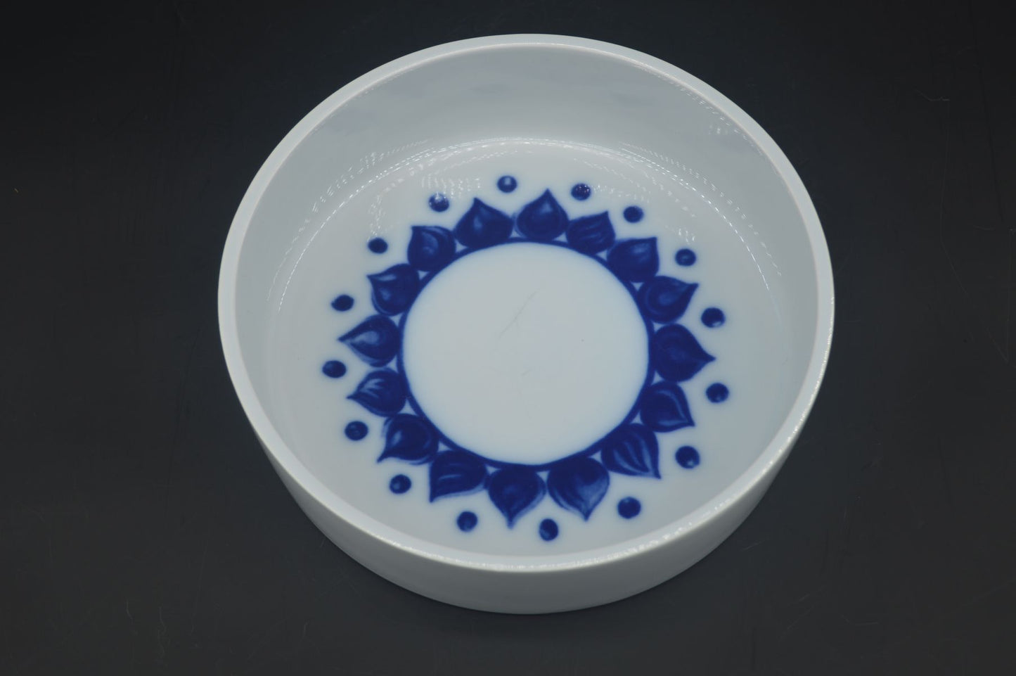 Dänische Vintage Fajance Schale Bing & Grøndahl 6022/1912 – 1970s MCM florale Design Porzellan Schale