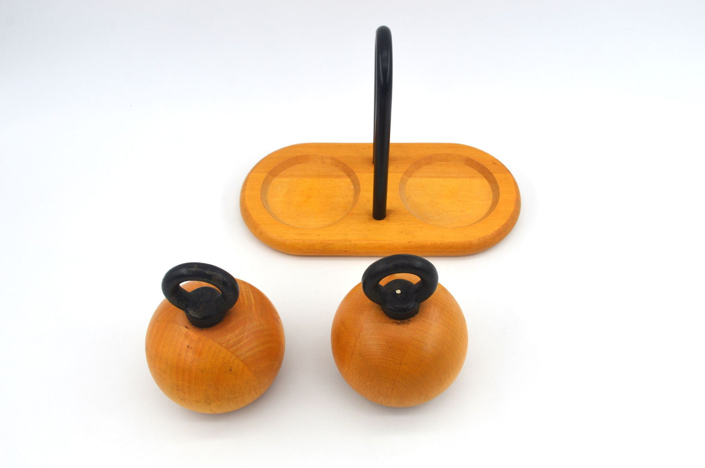 MCM Bodum Denmark kugelförmige Salz und Pfeffer Mühlen 1980s Richard Nissen Danish Modern Designklassiker - dänisches Vintage Design (Kopie)