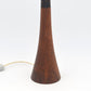 Dänische Mid-Century Teakholz Tischlampe 1960s Danish Design Leuchte