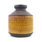 Große XL Bitossi Keramik Vase 309/26 Rimini Gelb Design Aldo Londi Mid-Century Modern Design mit seltener gelber Glasur 1960s italienischer Fat-Lava Designklassiker