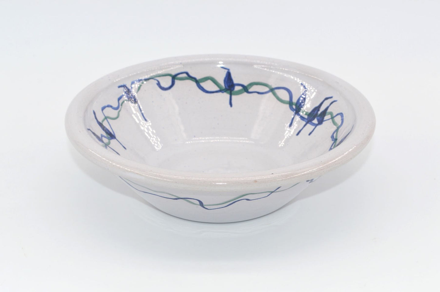 Dorrit May Hansen Denmark signierte Studiokeramik Schale 1990s dänische moderne Kunstkeramik