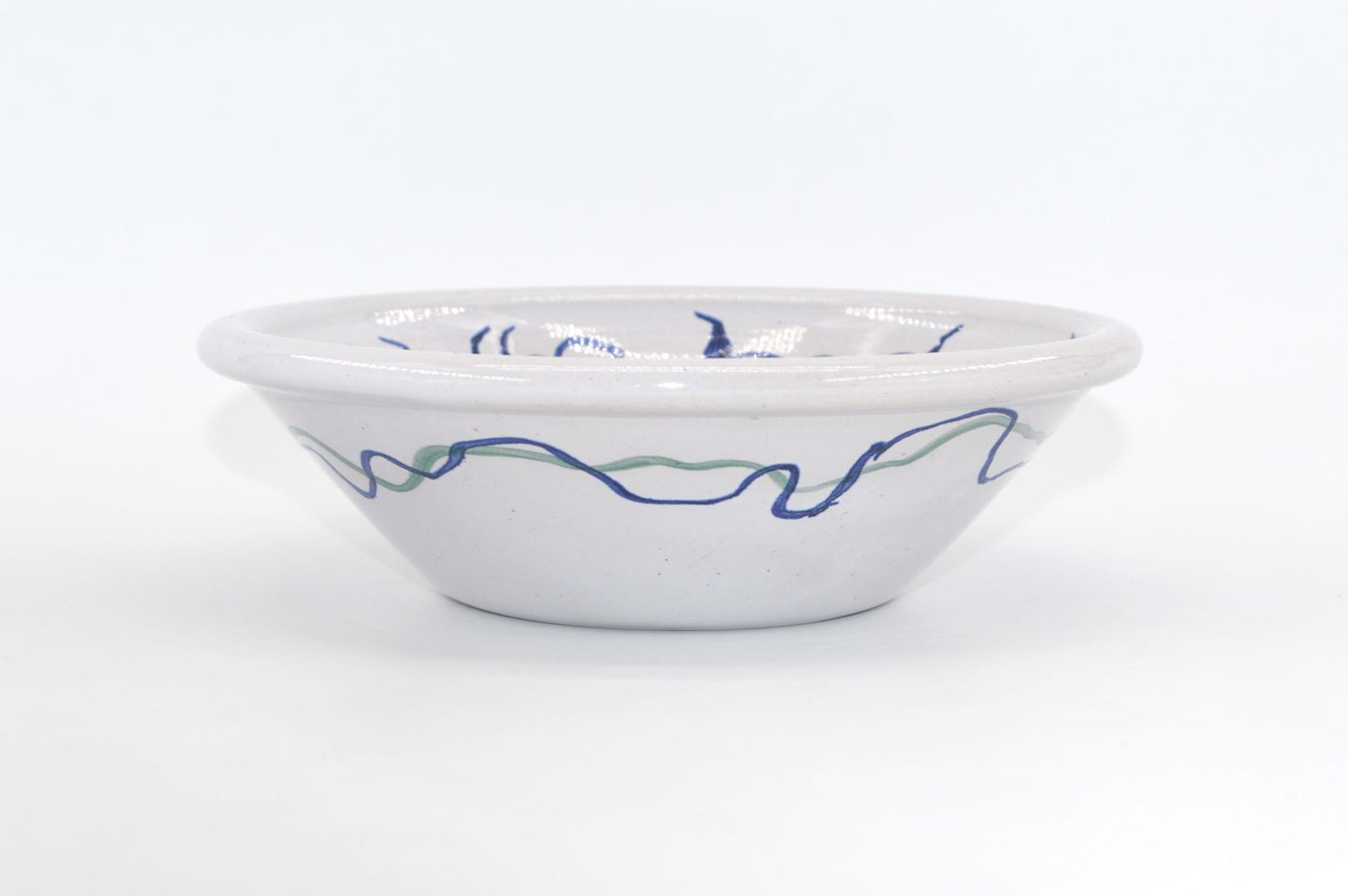 Dorrit May Hansen Denmark signierte Studiokeramik Schale 1990s dänische moderne Kunstkeramik