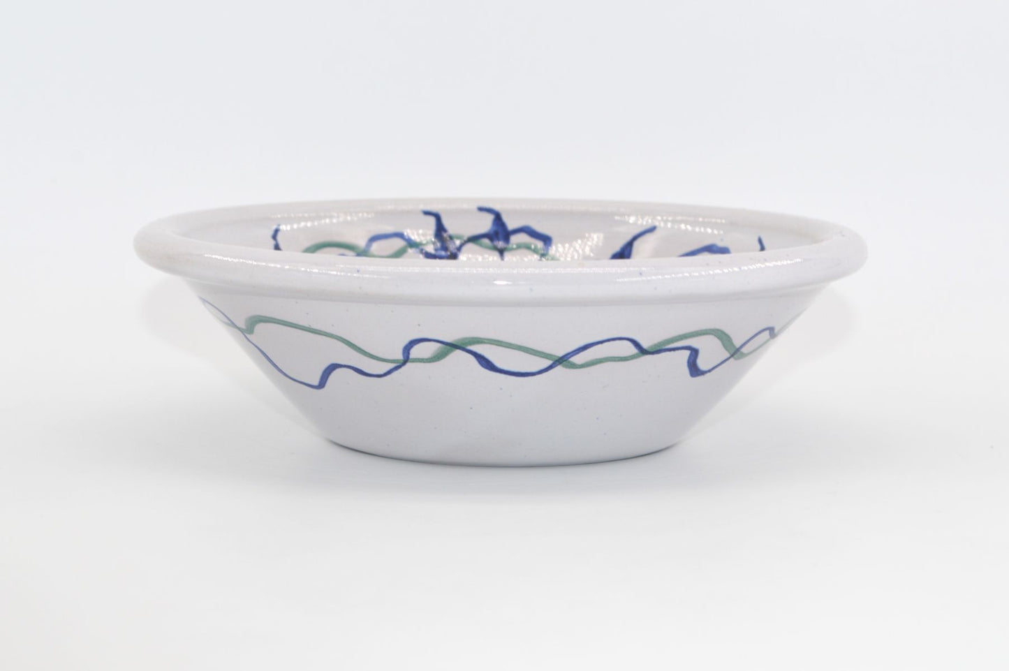 Dorrit May Hansen Denmark signierte Studiokeramik Schale 1990s dänische moderne Kunstkeramik