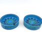 Seltener 1960s Vintage Rimini Blue Bitossi Keramik Aschenbecher 87-62 Design Aldo Londi Mid-Century Modern Design - blauer Fat-Lava Designklassiker