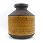 Große XL Bitossi Keramik Vase 309/26 Rimini Gelb Design Aldo Londi Mid-Century Modern Design mit seltener gelber Glasur 1960s italienischer Fat-Lava Designklassiker