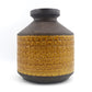 Große XL Bitossi Keramik Vase 309/26 Rimini Gelb Design Aldo Londi Mid-Century Modern Design mit seltener gelber Glasur 1960s italienischer Fat-Lava Designklassiker