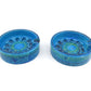 Seltener 1960s Vintage Rimini Blue Bitossi Keramik Aschenbecher 87-62 Design Aldo Londi Mid-Century Modern Design - blauer Fat-Lava Designklassiker