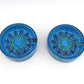 Seltener 1960s Vintage Rimini Blue Bitossi Keramik Aschenbecher 87-62 Design Aldo Londi Mid-Century Modern Design - blauer Fat-Lava Designklassiker