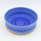 Extrem seltene blaue Tue Poulsen Denmark Schale brutalistische dänische Studiokeramik 1960s Danish Mid-Century Modern Design