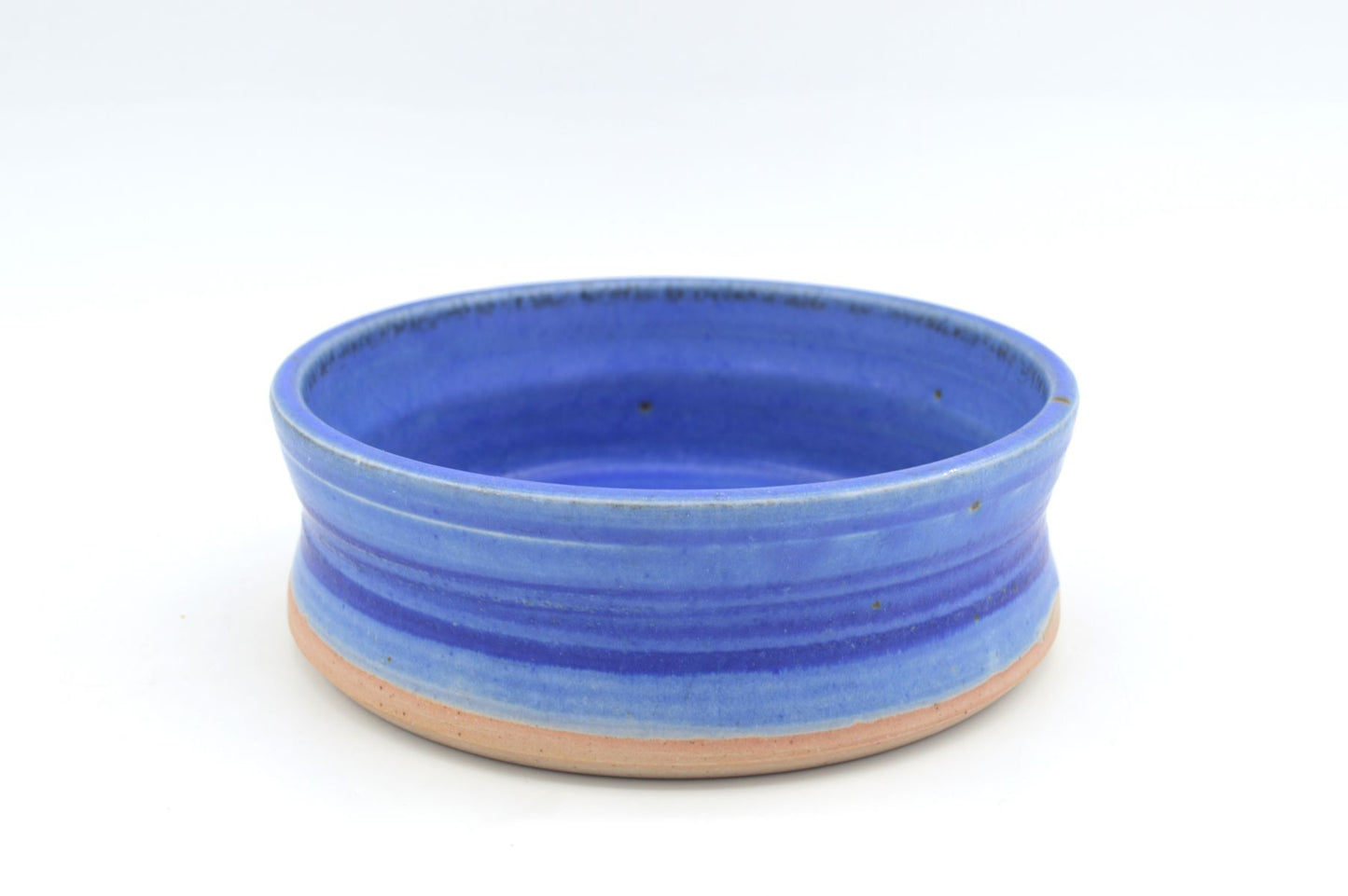 Extrem seltene blaue Tue Poulsen Denmark Schale brutalistische dänische Studiokeramik 1960s Danish Mid-Century Modern Design