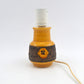 Vintage Bitossi Keramik Tischlampe Carta Design Aldo Londi Mid-Century Modern Design mit seltener gelber Glasur 1960s italienischer Designklassiker