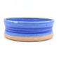 Extrem seltene blaue Tue Poulsen Denmark Schale brutalistische dänische Studiokeramik 1960s Danish Mid-Century Modern Design