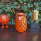 WGP Jasba Keramik Vase N033 1116 „Ananas“ Vintage Vase mit seltener Fat-Lava Glasur 1960s West German Mid-Century Design Pop-Art Vase