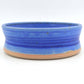 Extrem seltene blaue Tue Poulsen Denmark Schale brutalistische dänische Studiokeramik 1960s Danish Mid-Century Modern Design