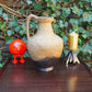 WGP Karlsruher Majolika Henkel Vase 7302 Friedgard Glatzle Design 1960er Jahre Vintage Fat Lava/ Popart Design