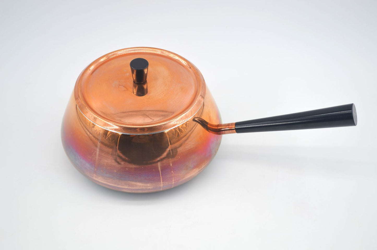 Original 1980s Vintage Spring Culinox Kupfer Fondue Set mit Originalverpackung mit Fondue Topf, Fonduegabeln, Brenner und Ständer, Mid-Century Schweizer Design Fondue