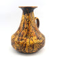 Seltene große Vintage Jopeko 2014/25 Keramik Vase mit außergewöhnlicher gelber Fat-Lava Glasur – Mid-Century Modern WGP Design Keramikvase