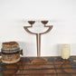 Skulpturale 1970s Bronze Kerzenhalter Mid-Century Brutalismus Design