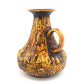 Seltene große Vintage Jopeko 2014/25 Keramik Vase mit außergewöhnlicher gelber Fat-Lava Glasur – Mid-Century Modern WGP Design Keramikvase