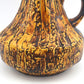 Seltene große Vintage Jopeko 2014/25 Keramik Vase mit außergewöhnlicher gelber Fat-Lava Glasur – Mid-Century Modern WGP Design Keramikvase