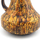 Seltene große Vintage Jopeko 2014/25 Keramik Vase mit außergewöhnlicher gelber Fat-Lava Glasur – Mid-Century Modern WGP Design Keramikvase
