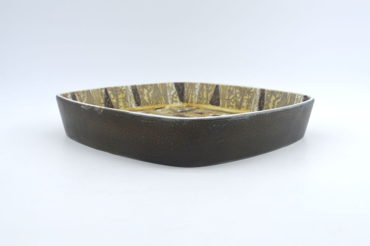 Große Nils Thorsson für Royal Copenhagen Baca Fajance Schale 719/2885 26 x 26cm Nils Thorsson Fische Design 1970s Mid-Century Danish Modern Design