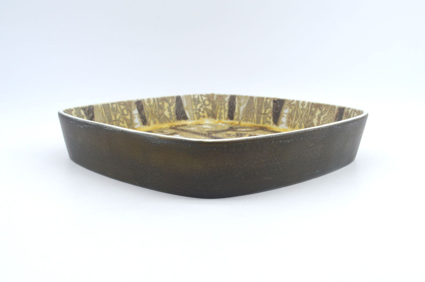 Große Nils Thorsson für Royal Copenhagen Baca Fajance Schale 719/2885 26 x 26cm Nils Thorsson Fische Design 1970s Mid-Century Danish Modern Design
