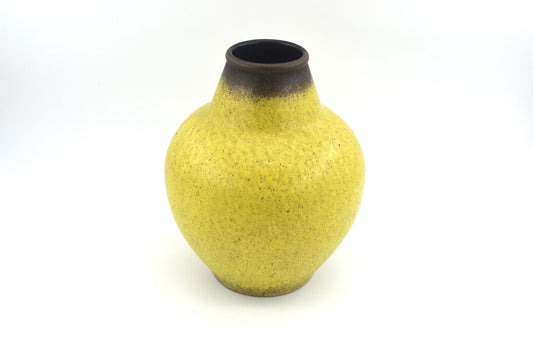 Große gelbe WGP Fat-Lava Vase 1123-27 – Jasba Keramik Design 1960s West German mit seltener gelber Fat-Lava Design