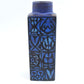 Vintage Royal Copenhagen Nils Thorsson Baca Fajance Vase 704/3259 im seltenen blau-schwarzen Design 1970s Mid-Century Danish Modern Design