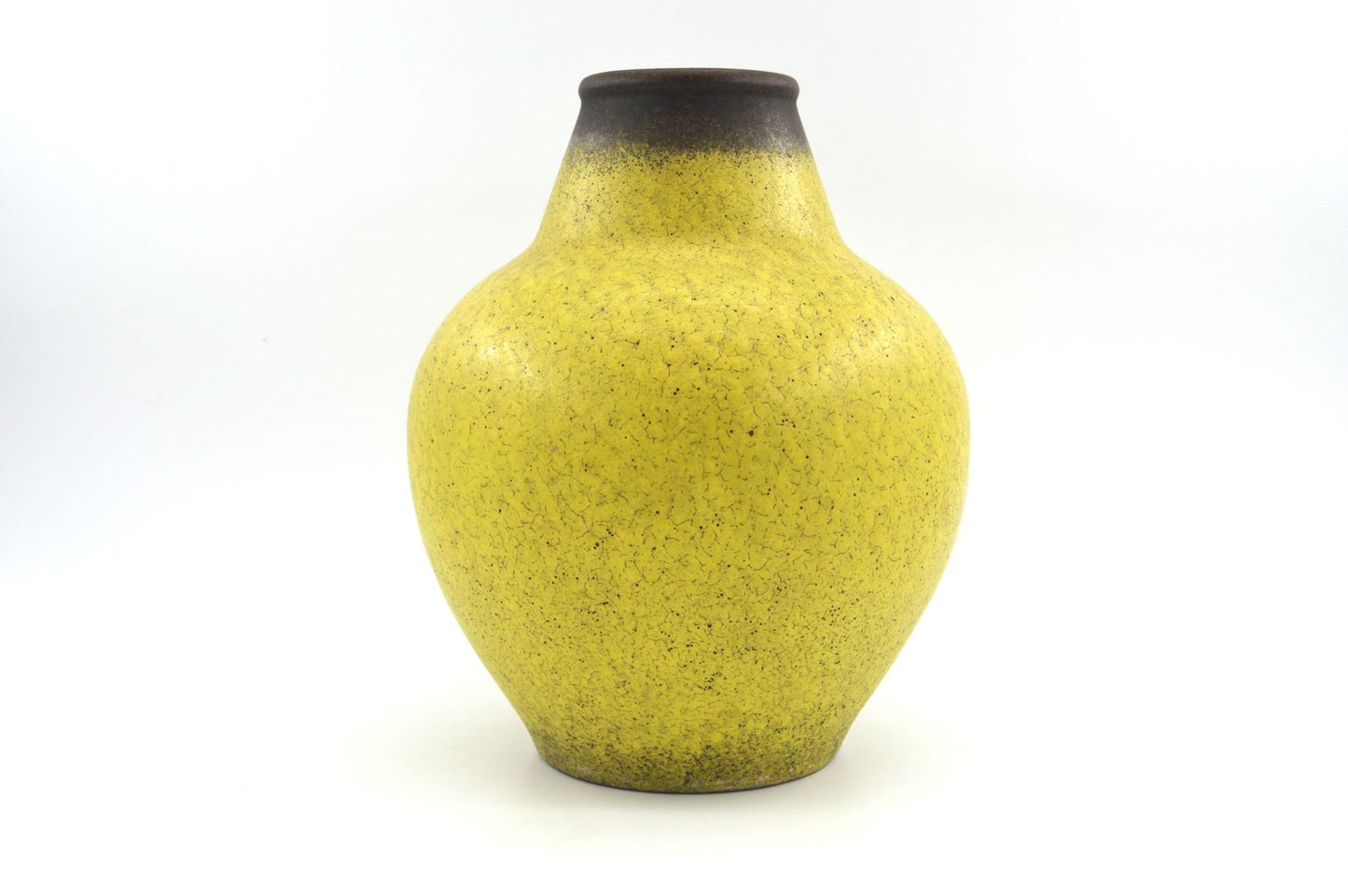 Große gelbe WGP Fat-Lava Vase 1123-27 – Jasba Keramik Design 1960s West German mit seltener gelber Fat-Lava Design