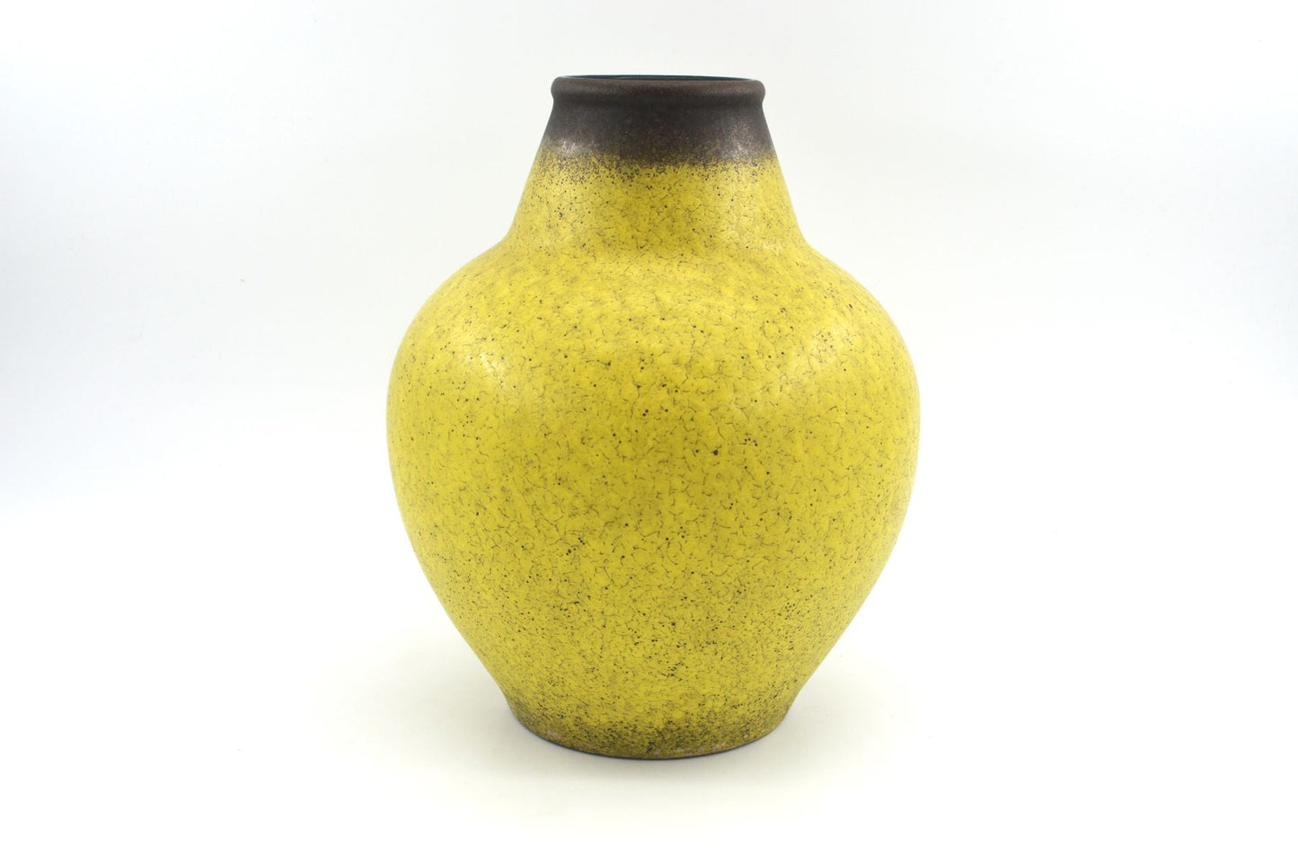 Große gelbe WGP Fat-Lava Vase 1123-27 – Jasba Keramik Design 1960s West German mit seltener gelber Fat-Lava Design
