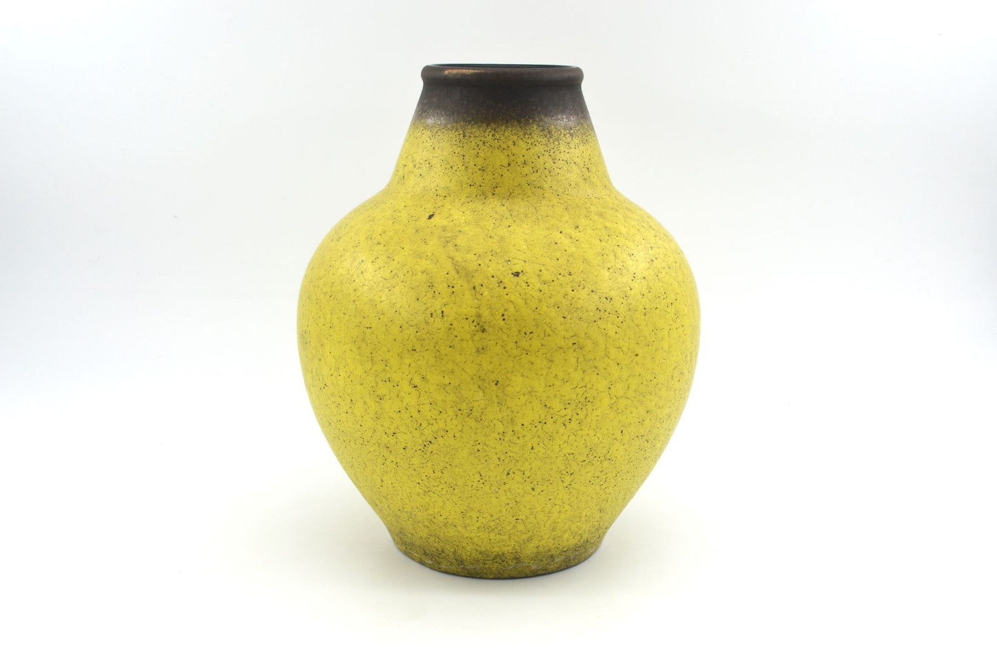 Große gelbe WGP Fat-Lava Vase 1123-27 – Jasba Keramik Design 1960s West German mit seltener gelber Fat-Lava Design