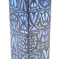 Vintage Royal Copenhagen Nils Thorsson Baca Fajance Vase 704/3259 im seltenen blau-schwarzen Design 1970s Mid-Century Danish Modern Design