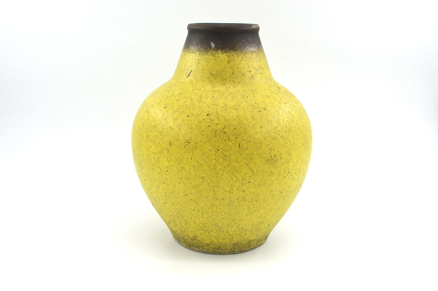 Große gelbe WGP Fat-Lava Vase 1123-27 – Jasba Keramik Design 1960s West German mit seltener gelber Fat-Lava Design