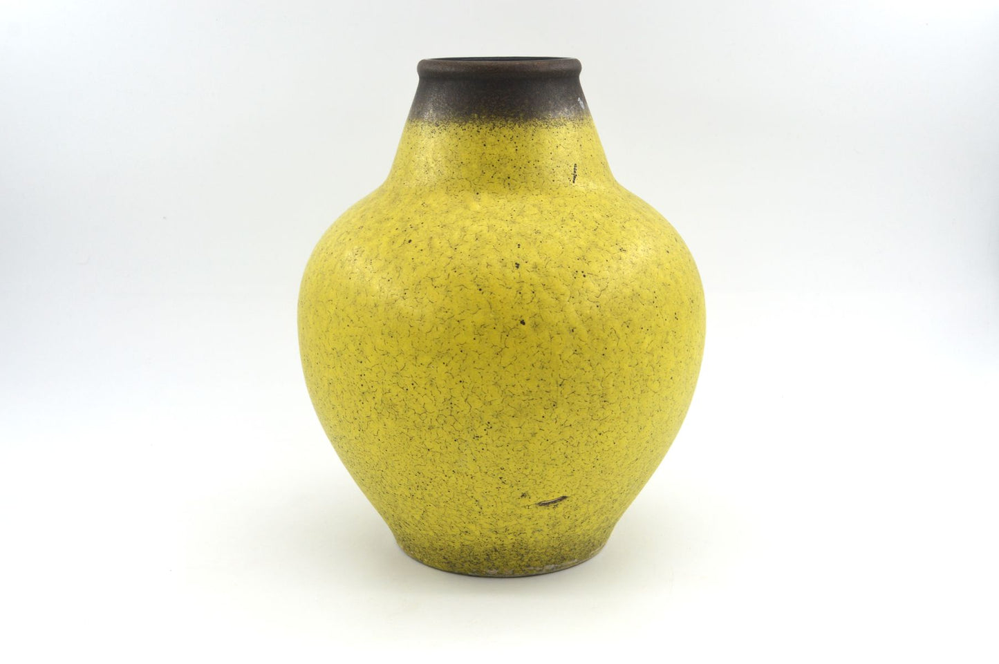 Große gelbe WGP Fat-Lava Vase 1123-27 – Jasba Keramik Design 1960s West German mit seltener gelber Fat-Lava Design