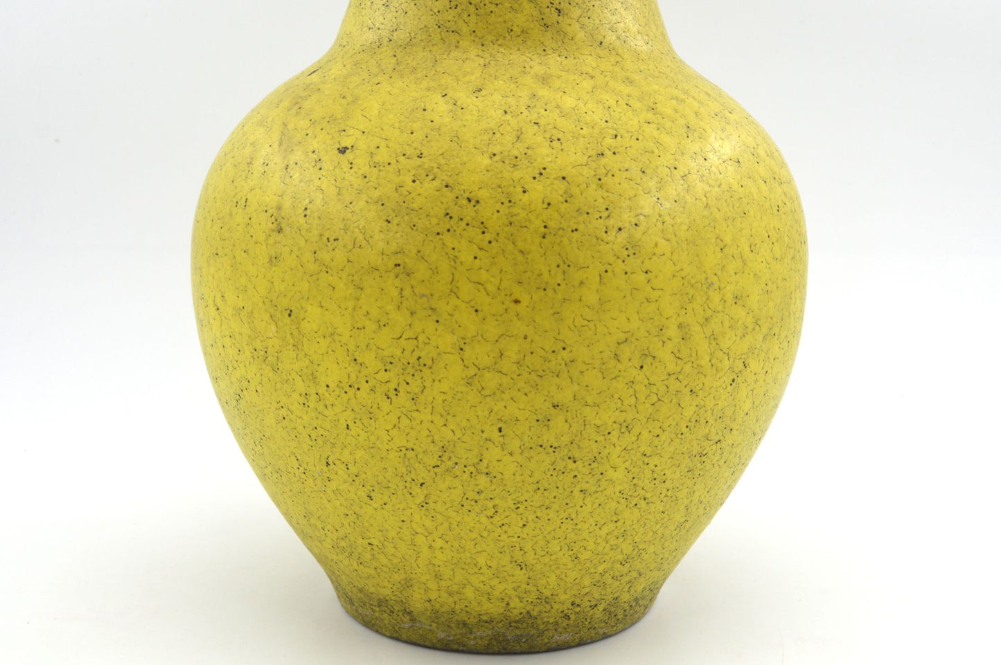 Große gelbe WGP Fat-Lava Vase 1123-27 – Jasba Keramik Design 1960s West German mit seltener gelber Fat-Lava Design