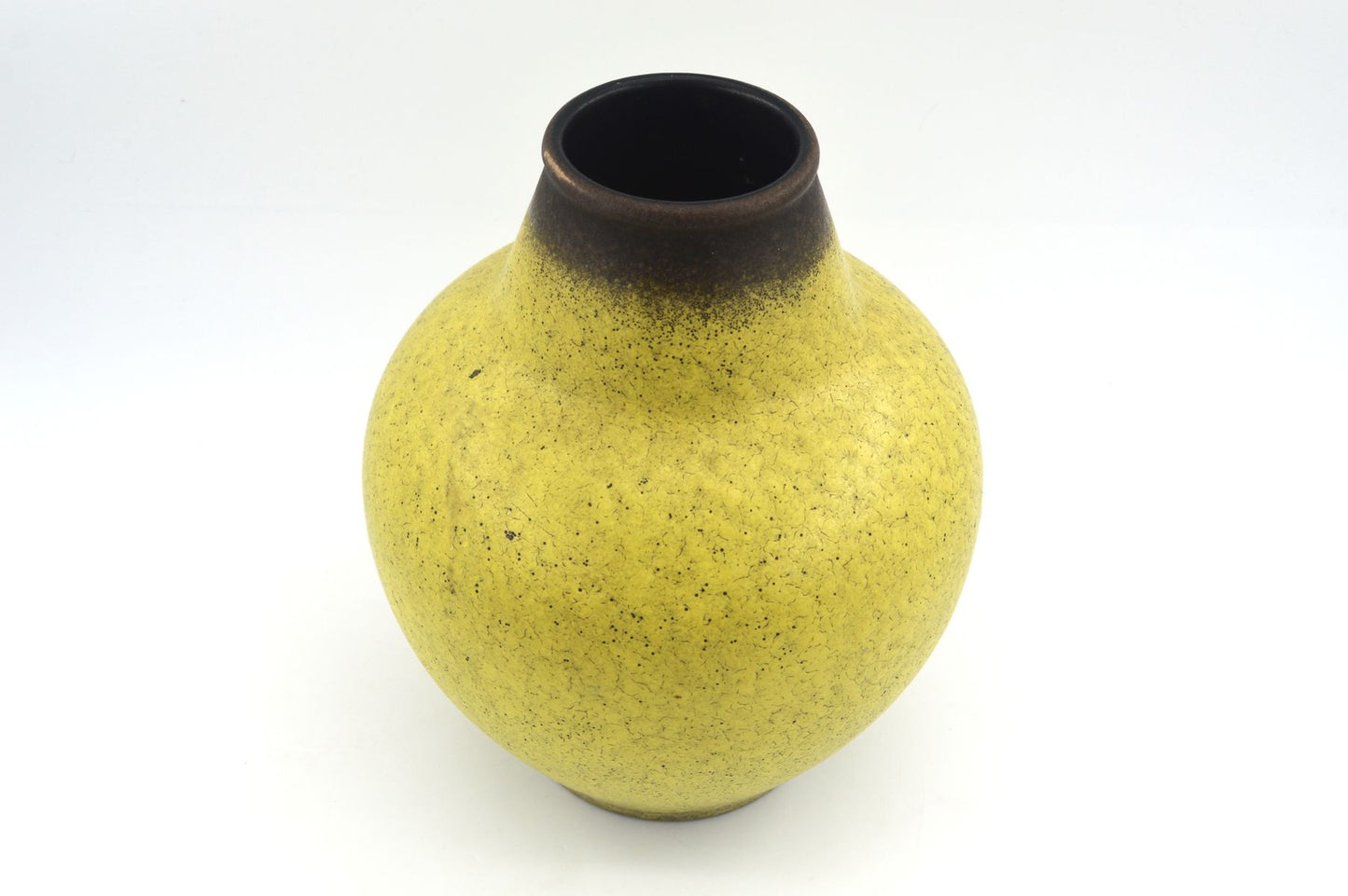 Große gelbe WGP Fat-Lava Vase 1123-27 – Jasba Keramik Design 1960s West German mit seltener gelber Fat-Lava Design