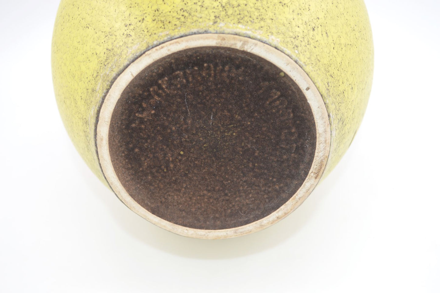 Große gelbe WGP Fat-Lava Vase 1123-27 – Jasba Keramik Design 1960s West German mit seltener gelber Fat-Lava Design