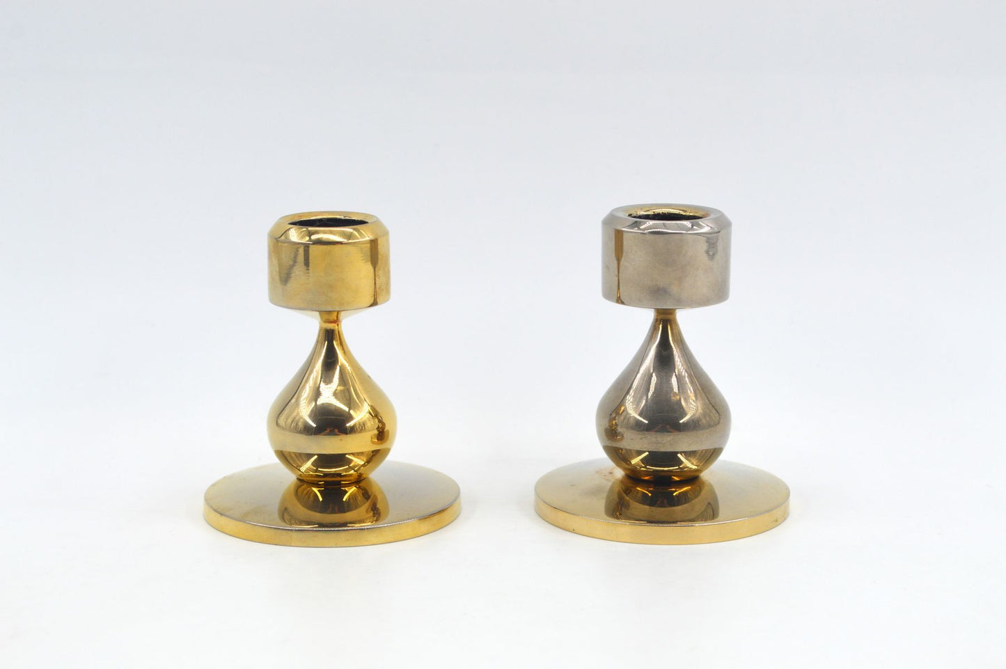 Vintage Design Asmussen Danmark 24 Karat vergoldete Design Kerzenhalter Hugo Asmussen Design 1970s dänische MCM Designklassiker (Kopie)