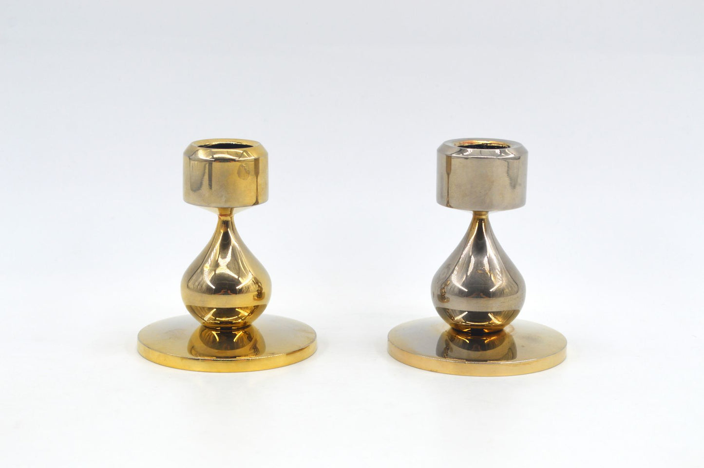 Vintage Design Asmussen Danmark 24 Karat vergoldete Design Kerzenhalter Hugo Asmussen Design 1970s dänische MCM Designklassiker (Kopie)