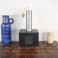 Minimalistische Mid-Century Modern dänische Design Metall Hängelampe Lyfa Danmark1970s zeitgenössische Danish Design Lampe
